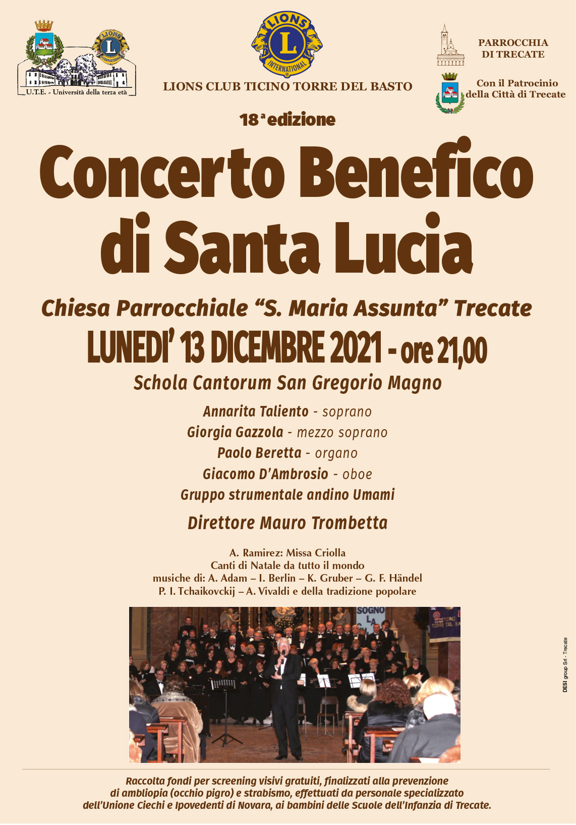 concerto santa lucia 13 dicembre