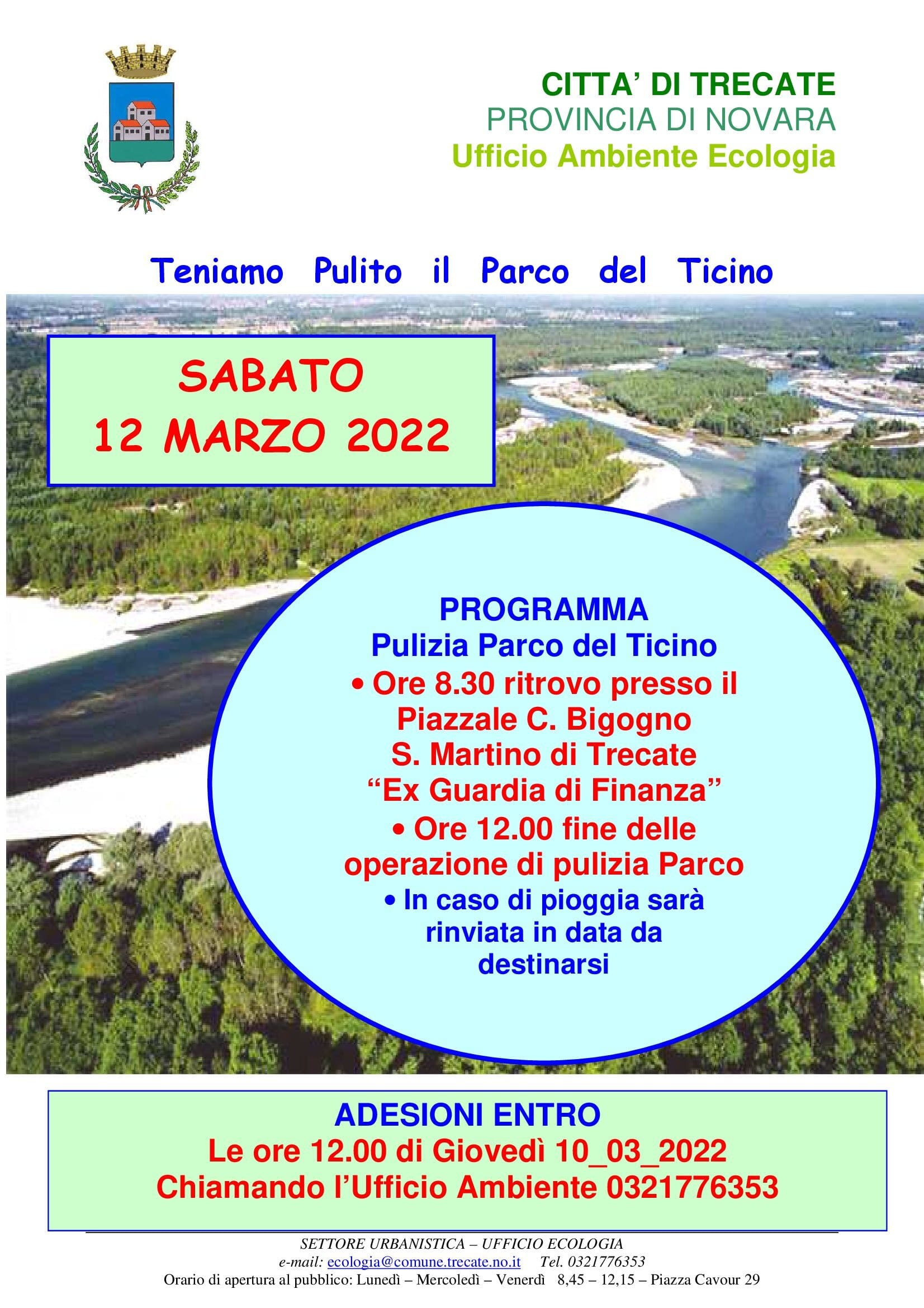 2022 pulizia parco del ticino