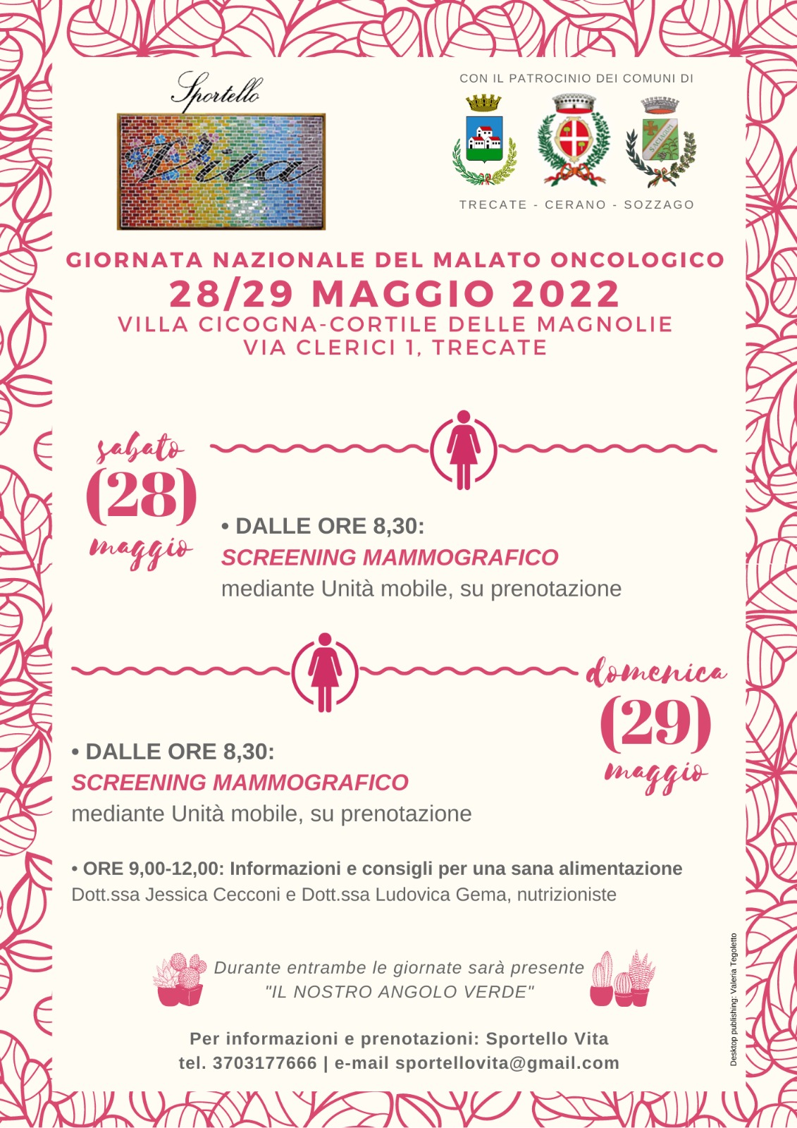 giornata malato oncologico 28 29 maggio