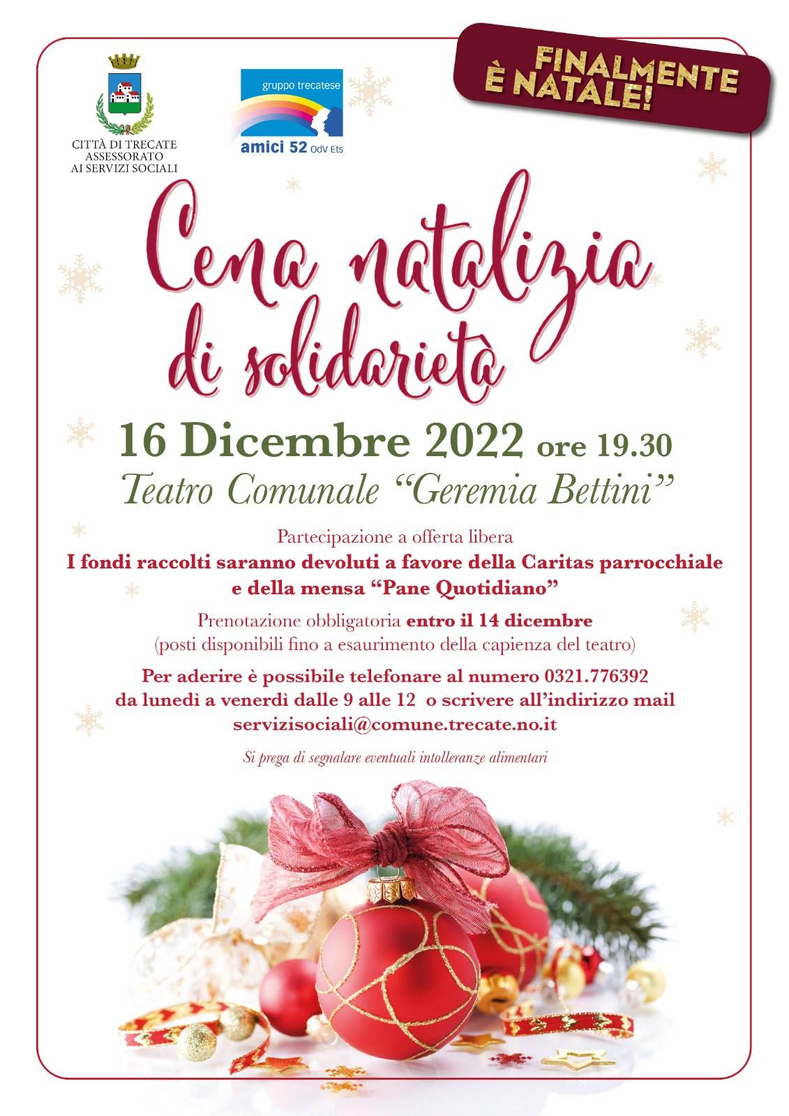 Cena natalizia di solidariet