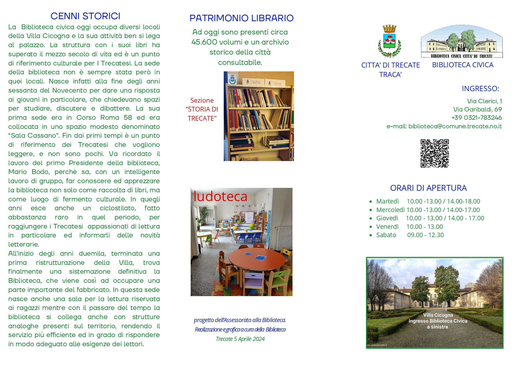 Pieghevole Biblioteca 1